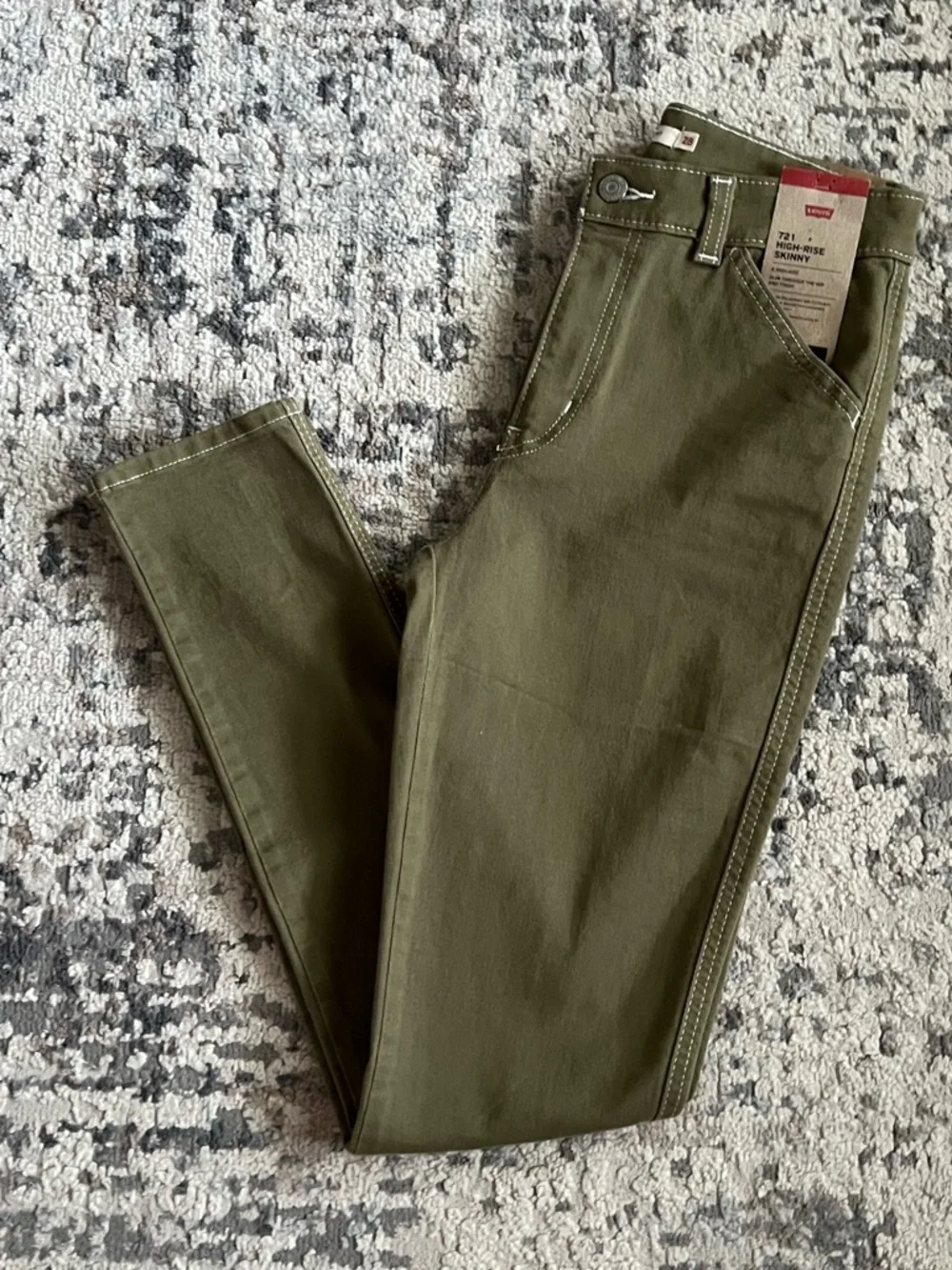 Levi's Women's Skinny Jeans in Olive Green‎